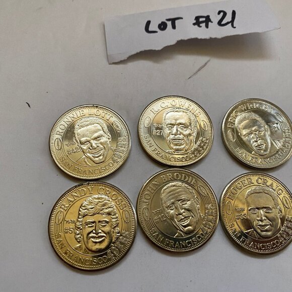San Francisco 49ers then and now 1994-95 collectable coins 8 of 20 Lot #21 - Picture 4 of 6
